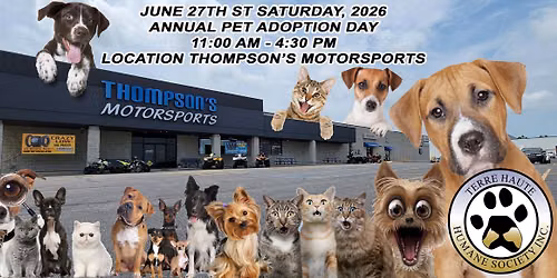 DOG ADOPTION DAY WITH TERRE HAUTE HUMANE SOCIETY