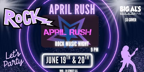 LIVE MUSIC WITH APRIL RUSH 