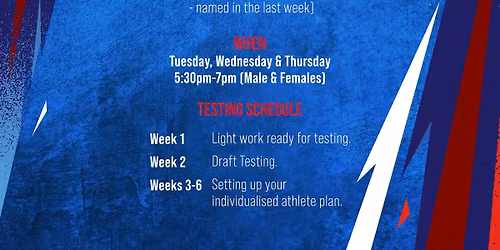 2026 BULLDOGS ACADEMY - 6 week Trials, Training & Testing