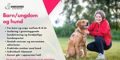 Barn\/ungdom og hund (ledige plasser)