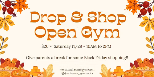 DROP & SHOP Black Friday Weekend! 