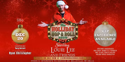 Holliday Hop & Roll Starring Louie Lee and Friends at Diamondback Music Hall!