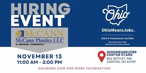 McCann Plastics Hiring Event