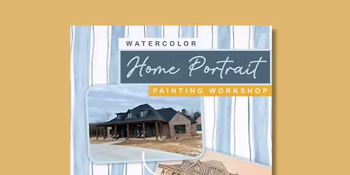 Watercolor Home Portrait Painting Workshop with Leslie Gregory Art \ud83c\udfa8