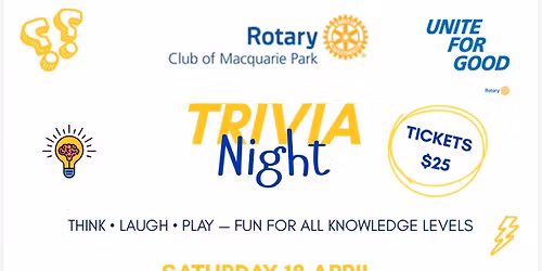 Trivia Night - Rotary Club of Macquarie Park