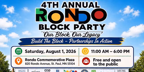 4th Annual Rondo Block Party 2026
