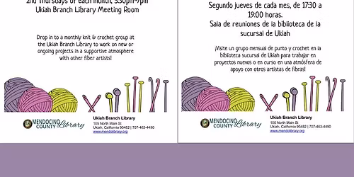 Drop-In Knit & Crochet Group