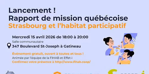 Pr\u00e9sentation du rapport de mission sur le Cohabitat \u00e0 Strasbourg et en Allemagne