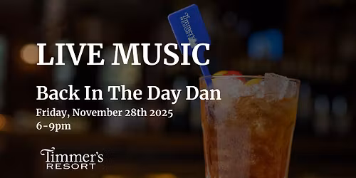 Live Music with Back In The Day Dan