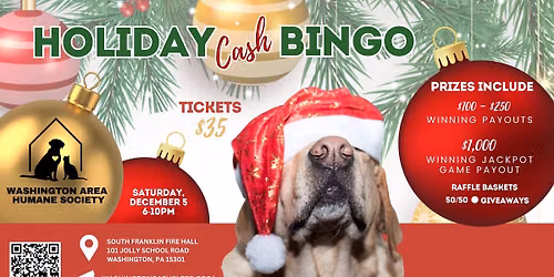 WAHS Holiday Cash Bingo