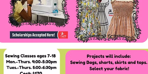 Sewing Classes Kids & Teens