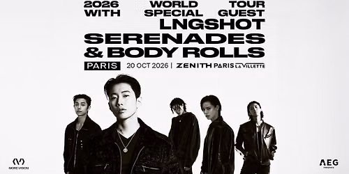 JAY PARK FT. LNGSHOT \u2022 Z\u00e9nith Paris - La Villette \u2022 20 octobre 2026