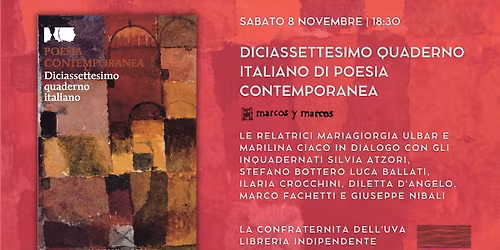 Diciassettesimo Quaderno italiano di poesia contemporanea