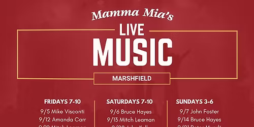 Live Music at Mamma Mia's