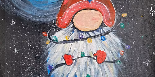 Painting a Holiday Gnome with J
