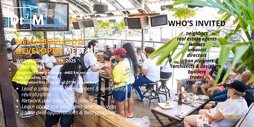 Neighborhood Developer Meetup: Happy Hour Social