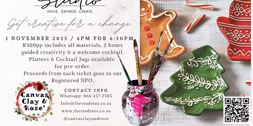 Cocktails and Clay with Canvas Clay & Rose'