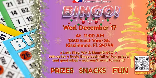 BINGO at Access Community Center