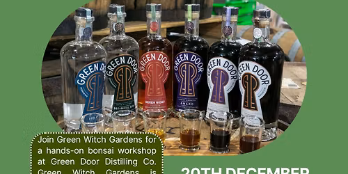 Bonsai + Brews at Green Door Distilling