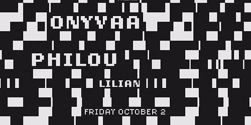 ONYVAA & Philou at Walter Where?House ($5 tickets while they last)