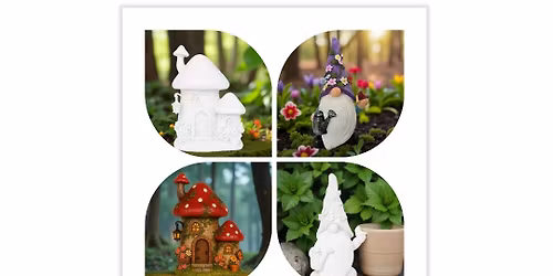 Mushroom House or Garden Gnome Paintable @ Mile Zero Brewing