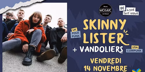 CONCERT - SKINNY LISTER + VANDOLIERS