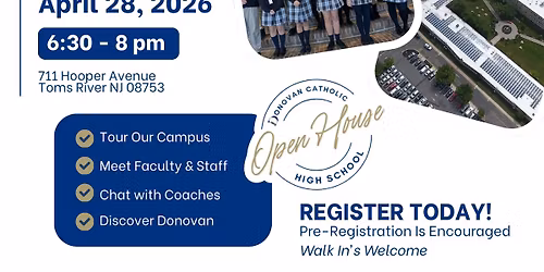Donovan Catholic High School Spring Open House 2026