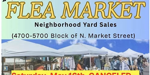 Flea Market! Market Street District, Hillyard. Saturday 6\/13