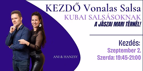 Vonalas Salsa "Kubai Sals\u00e1soknak", szeptember elej\u00e9t\u0151l, a J\u00e1szain\u00e1l!
