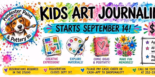 September Kids Art Journaling