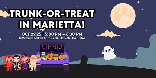 \ud83c\udf6d Sensory-Friendly Trunk-or-Treat Night at Golden Steps Terrell Mill