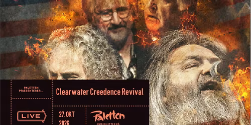 \ud83c\udfb8 CLEARWATER CREEDENCE REVIVAL \u2013 EKSTRA KONCERT!