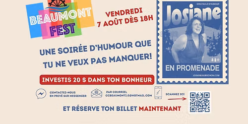 Soir\u00e9e d'humour de Josiane Aubuchon - Beaumont