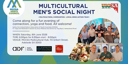 Multicultural Men's Social Night | June 2026