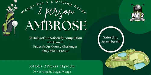 Wagga Par 3 - 36 Hole 2 Person Ambrose Competition
