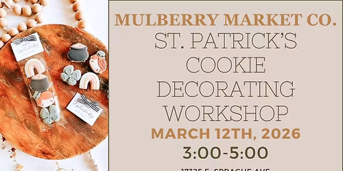 St. Patrick's Cookie Decorating Workshop!
