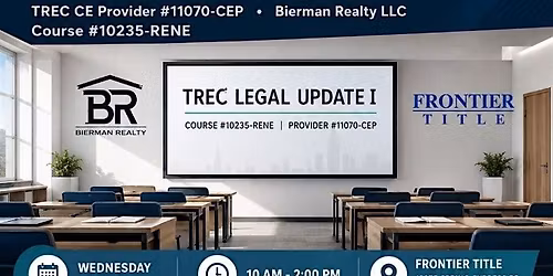 TREC CE Legal Update I at Frontier Title - Tomball