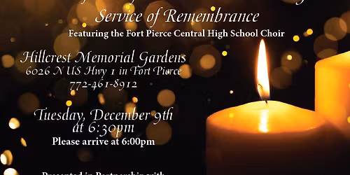Candlelight Service at Hillcrest Memorial Gardens