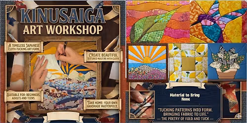 Kinusaiga Japanese Fabric Art workshop