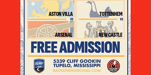 08.29.26 PREMIER LEAGUE WATCH PARTY with MISSISSIPPI SURF SOCCER CLUB