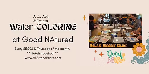 Water-COLORing at Good NAtured 3\/12\/2026