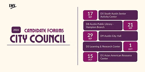 District 1 City Council Candidate Forum