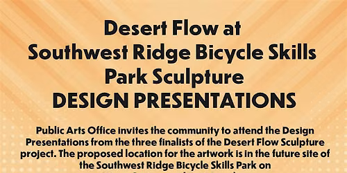Desert Flow Sculpture Design Presentations