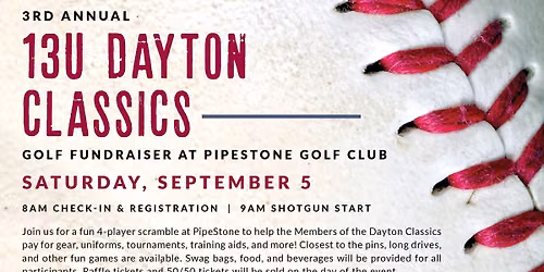 3rd Annual 13U Dayton Classics Golf Fundraiser