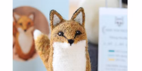 Cozy Sweater Fox Needle Felting Workshop