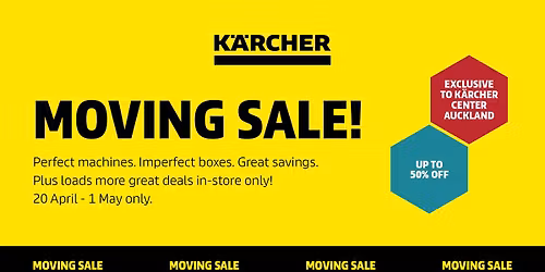 K\u00e4rcher Center Auckland Moving Sale!