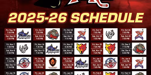 Corpus Christi IceRays vs. El Paso Rhinos