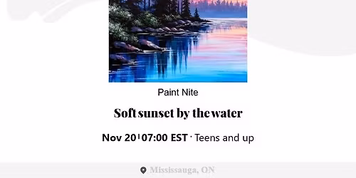 Paint Nite at Cineplex JUNXION Erin Mills