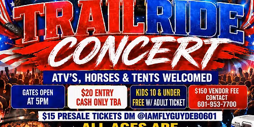 4th Of July TrailRide Concert