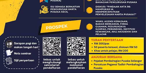 SEMINAR PENGURUSAN HARTA PUSAKA KECIL